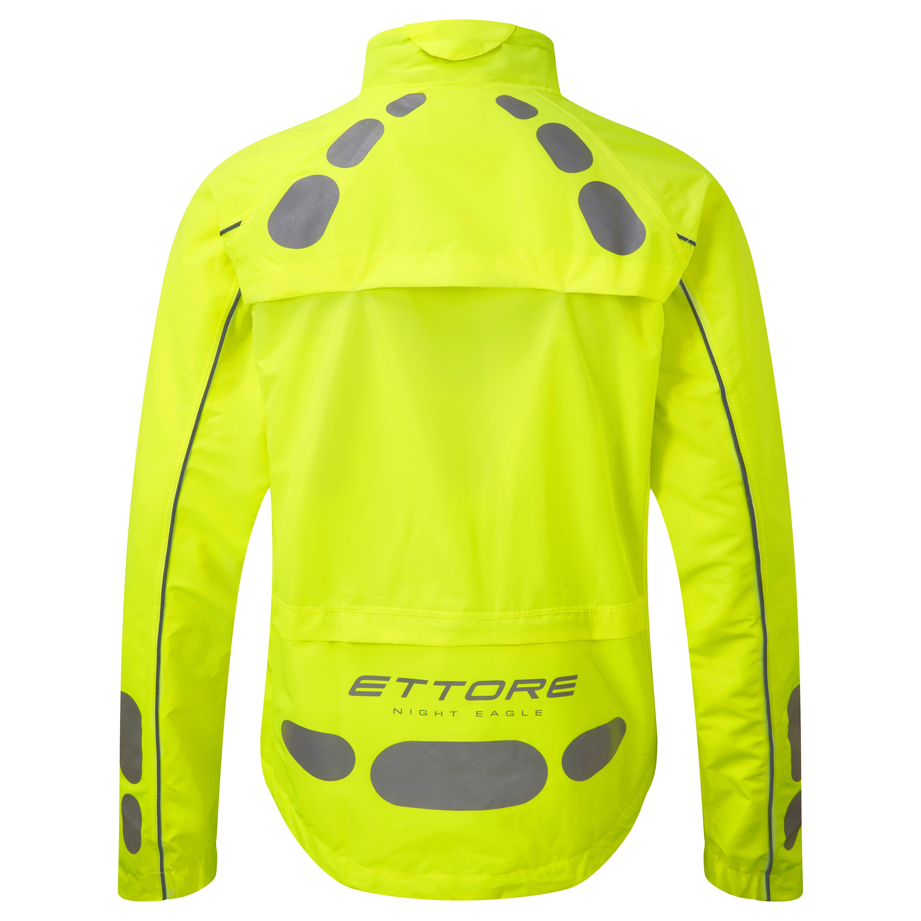 Ettore Night Eagle Mens Waterproof Breathable High Visibility Yellow C Ettore Cycling