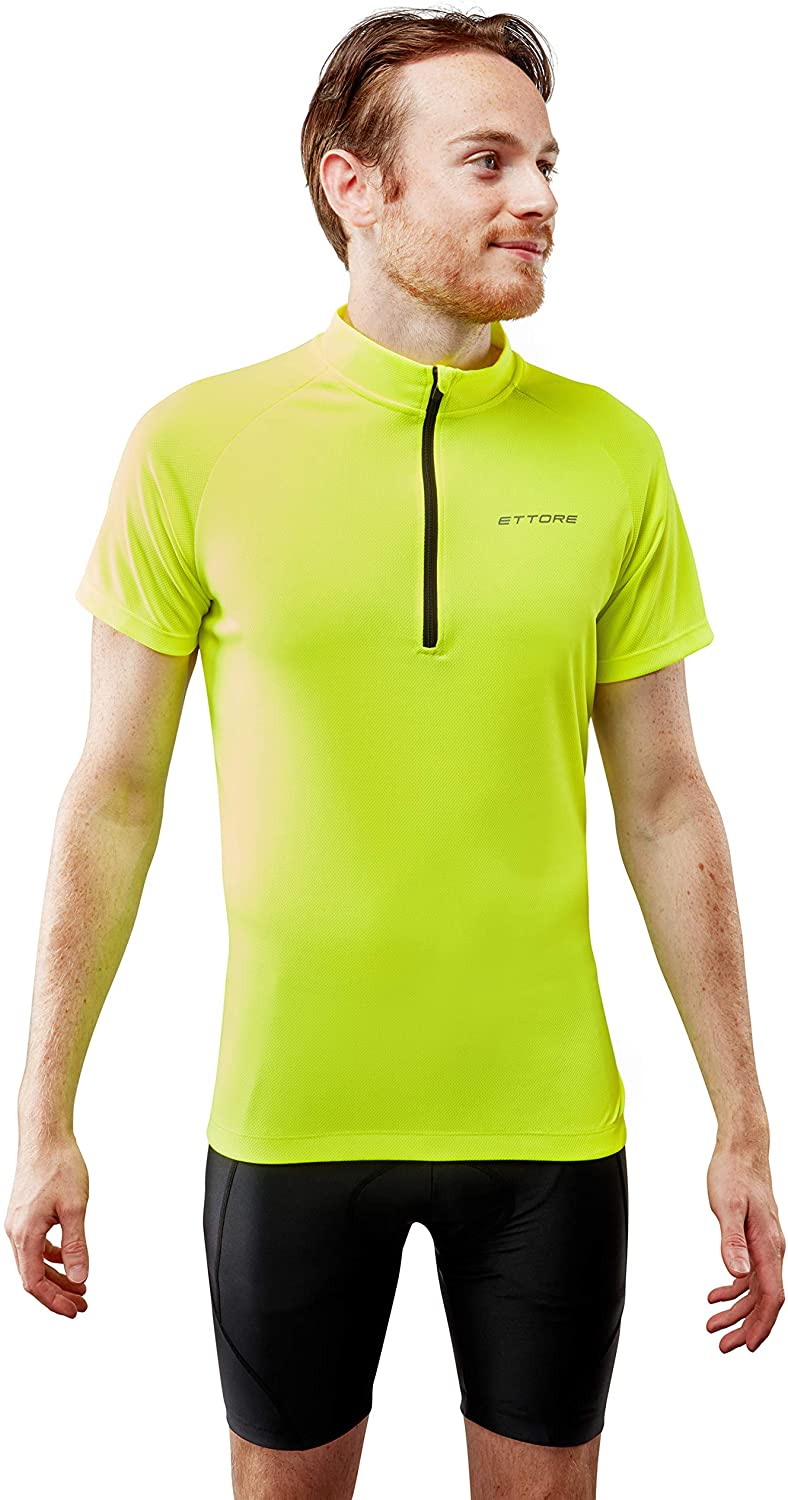 Ettore Vesica Mens Breathable Quick Dry Cycling Jersey Top Short